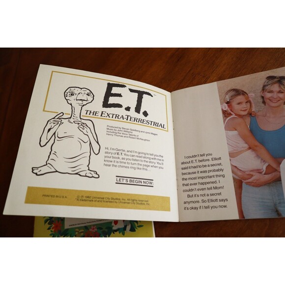 E.T. The Extra-Terrestrial + Alice in Wonderland SEE HEAR & READ Book & Record - Picture 5 of 12